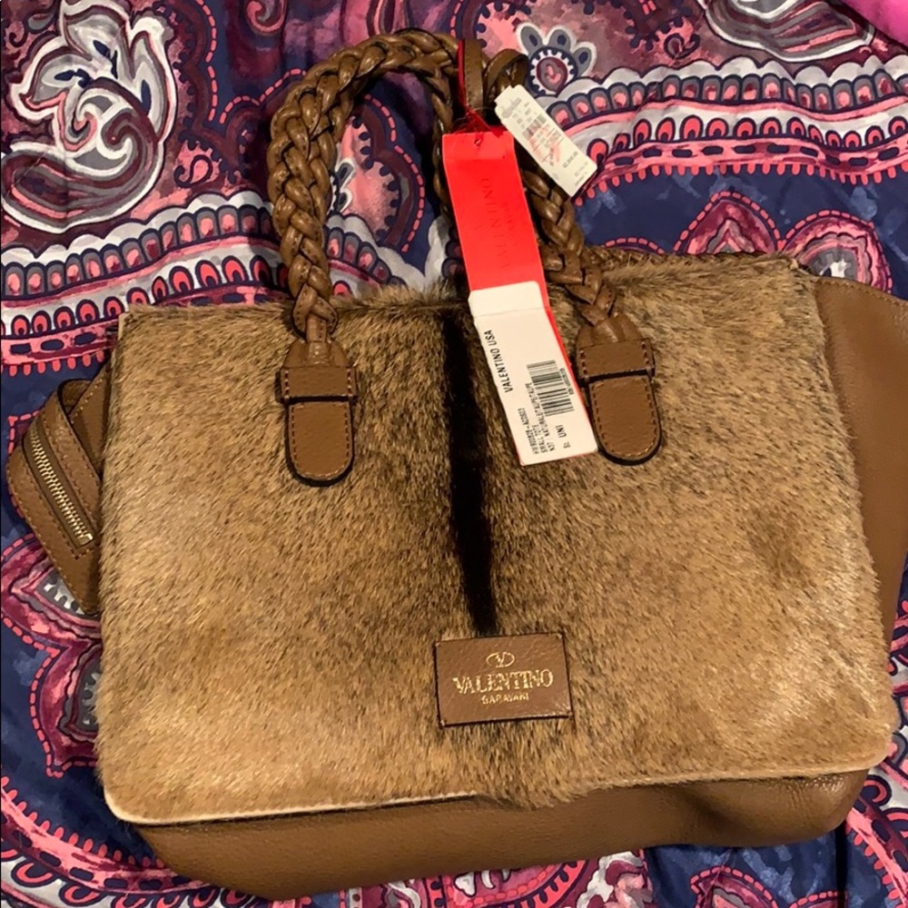 Valentino Garavani Natural Taupe Tote